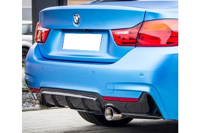 F32 F33 M Style performance dual carbon rear diffuser