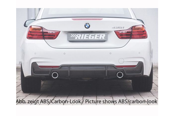 F32, F33 and F36 Rieger Carbon look rear diffuser