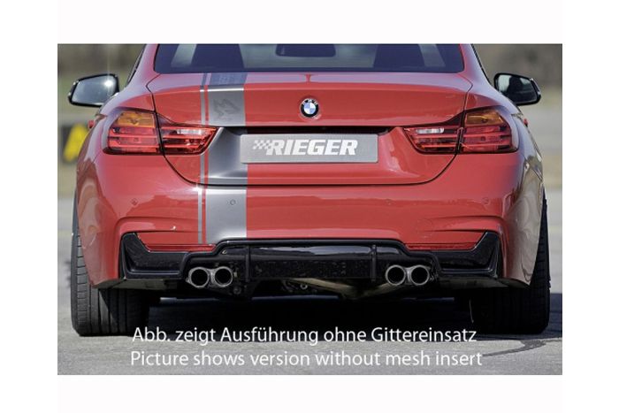 F32, F33 and F36 Rieger rear diffuser with quad outlets 