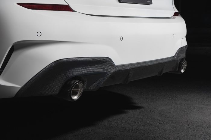 3DDesign Carbon Diffusor passend für BMW G20 mit M-Paket für AGA mit 2  Endrohren - online kaufen bei CFD
