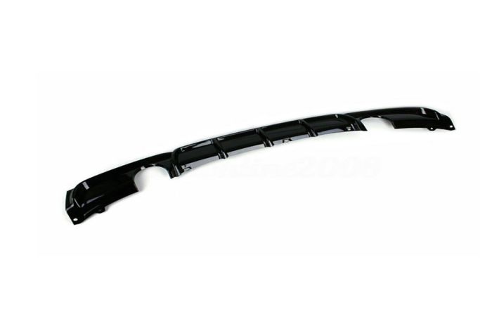 BMW 3 SERIES F30 GLOSS BLACK DUAL EXHAUST DIFFUSER - MP STYLE - BLAK BY CT CARBON