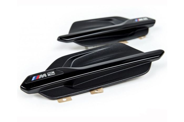 Genuine BMW M Performance F87 M2 Gloss Black Side marker Set