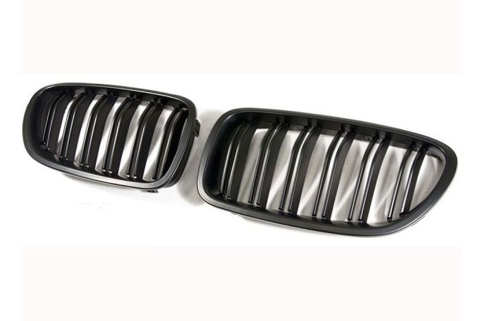 F10/11 Matte black grilles with double grille spokes