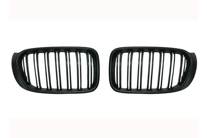 X3 F25 matte black grille set with double grille