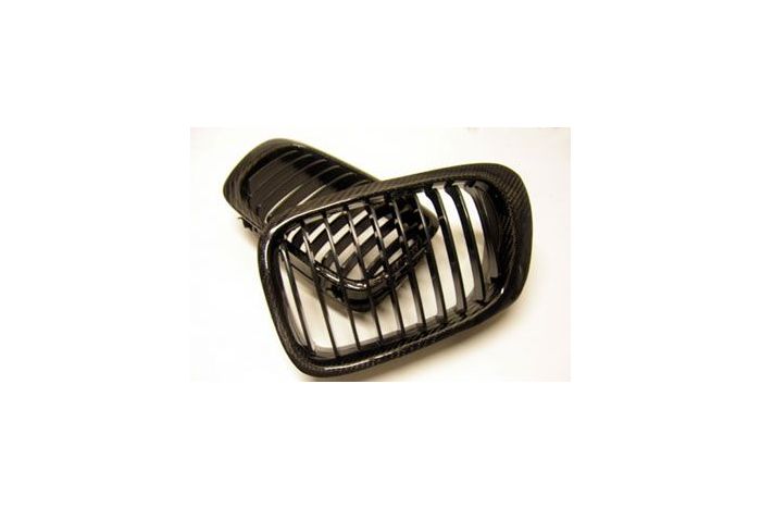 E46 Carbon fibre front grilles, saloon and touring upto 2001