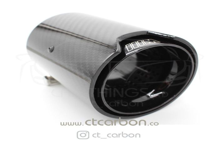 BMW CARBON EXHAUST TIPS 135i/140i/235i/240i/335i/340i/435i/440i - BLACK (SET OF 2)