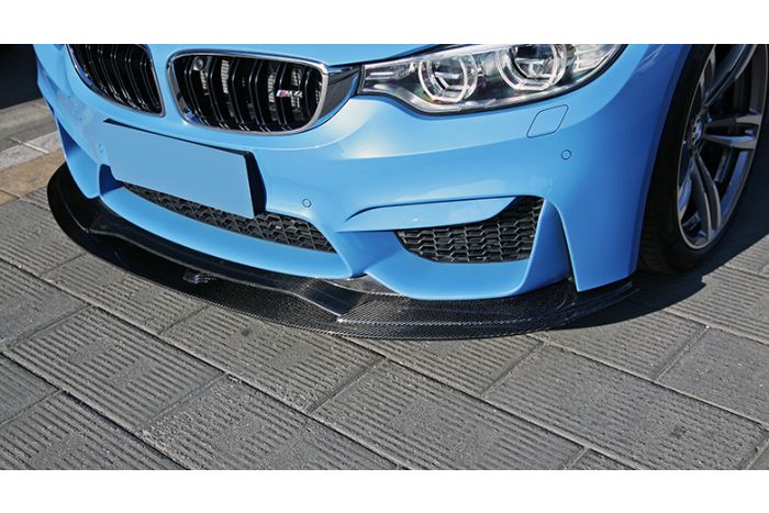 MStyle 2 Piece Carbon Front Splitter for F80 M3 F82 F83 M4
