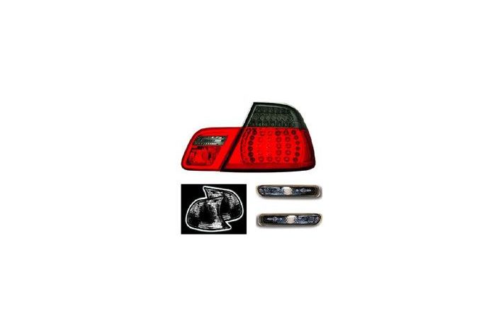 Smoked indicator set. Front, sides and smoked/red LED rear lamps, for convertible