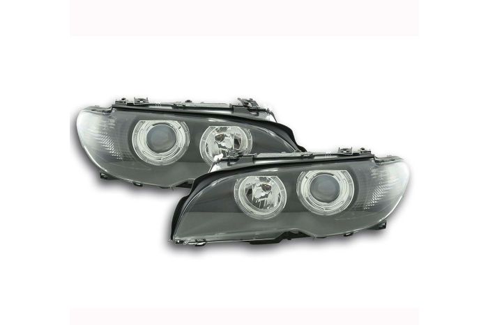 Black angel eye headlamps, E46 2dr From 2003