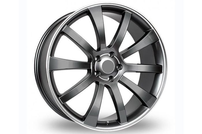 SUV wheel set in gloss grey