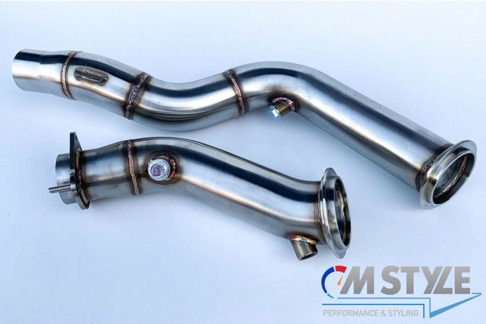 MTC MOTORSPORT F80 M3 F82 M4 STAINLESS STEEL DECAT DOWNPIPE EXHAUST PIPE