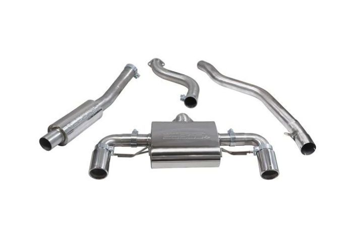bmw f20 m140i cat back performance resonated exhaust for manual models - H27CO001