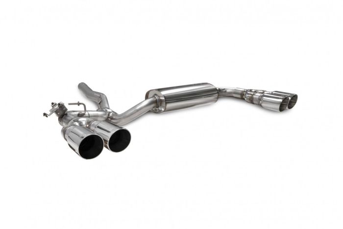 f44 m235i x-drive gpf back exhaust system with electronic valve - daytona tail pipes 