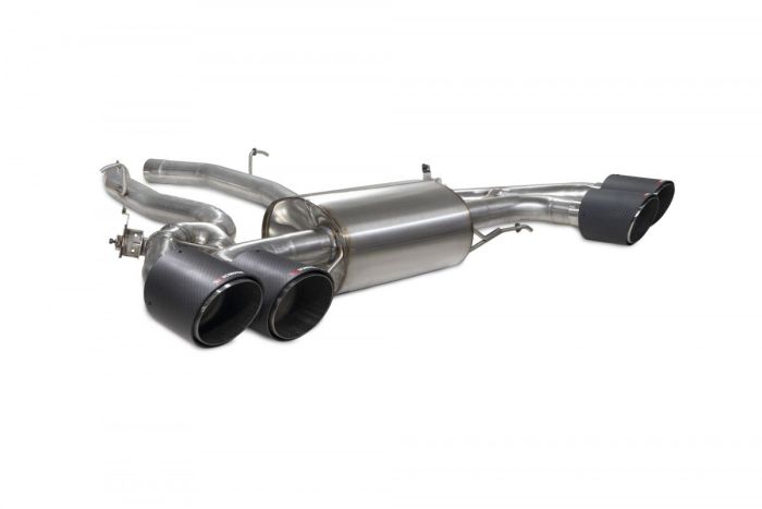 bmw x3m 2019-2021 half exhaust system with valves - ascari tail pipes
