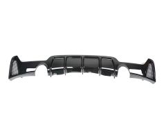 BMW 4 Series F32/F33/F36 Gloss Black Dual Exit Exhaust Diffuser - BLAK BY CT CARBON