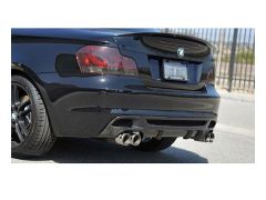 M style performance carbon rear diffuser for quad exhaust