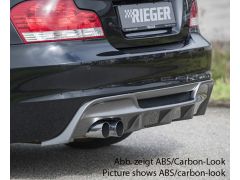 E82, E88 Rieger carbon look rear diffuser