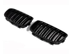 F20/F21 Matt black grille set with double slats