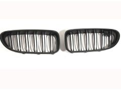 F06 grand coupe matte black grille set with double spoke grille