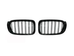 X4 F26 gloss black grille set with double grille