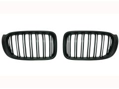 X4 F26 matte black grille set with double grille