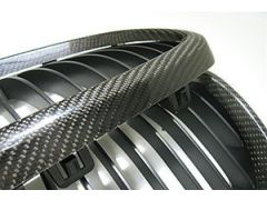Carbon front grilles, saloon - for LCI facelift  05/08 on