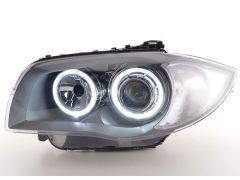 1 Series Depo V2 Headlamps with White Angel Eyes
