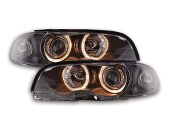 Black or Chrome Angel eye headlamps, E46 2dr upto 2003
