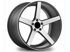CV3 wheel set with Matt black with polished face