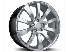 SUV wheel set finished in silver