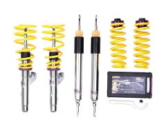 F30 KW V3 coilover kit without electronic damper control, with a front axle load of upto 950kg.