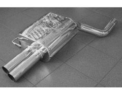 Eisenmann rear section with 2 x 76 mm tailpipes for E60/E61 550i