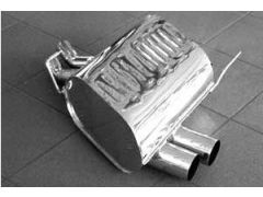 Eisenmann rear exhaust section with 2x76mm tailpipes for all Z4 2.2i, 2.5i and 3.0i models