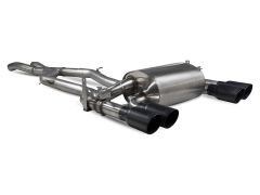 Scorpion Exhaust Non-res Cat-Back System with Elect. valves, Daytona black ceramic tailpipes for F80 M3 / M4 F82 F83