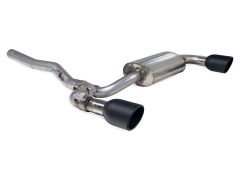 Scorpion Exhaust GPF-Back System with Elect. valve, Indy black ceramic tailpipes for M135i xDrive (F40) GPF model
