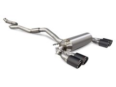 Scorpion Exhaust Cat-Back System with Elect. valve, Ascari tailpipes for M2 F87 Non GPF Model Only
