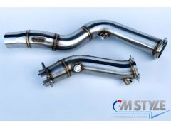 MTC MOTORSPORT F87 M2 COMPETITION STAINLESS STEEL DECAT DOWNPIPE EXHAUST PIPES