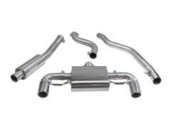 bmw f20 m140i cat back performance resonated exhaust for automatic models - H27CO002