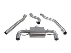 bmw f20 m140i cat back performance non resonated exhaust for automatic models - H27CO004
