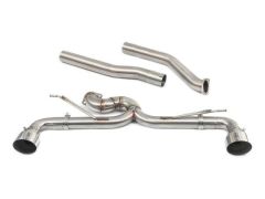 bmw f40 128ti gpf/ppf back race rear box delete performance exhaust - non valved option  - H27CO008