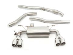 bmw f87 m2 coupe 3" valved cat back performance exhaust  - H27CO021