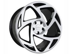 R8-S5 wheel set, Gloss black / polished, available in various sizes