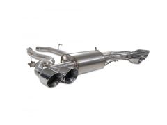 bmw x3m 2019-2021 half exhaust system with valves - daytona tail pipes