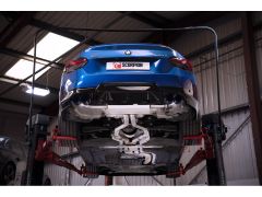 g42 m240i gpf back exhaust system with electronic valve - daytona ceramic tail pipes